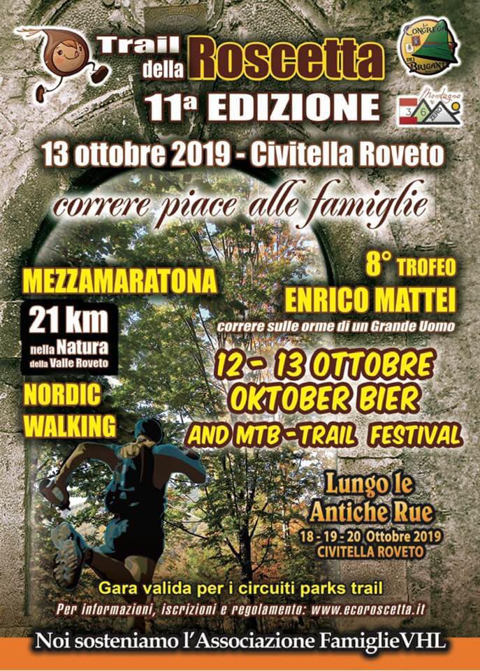 Trail della roscetta undicesima edizione